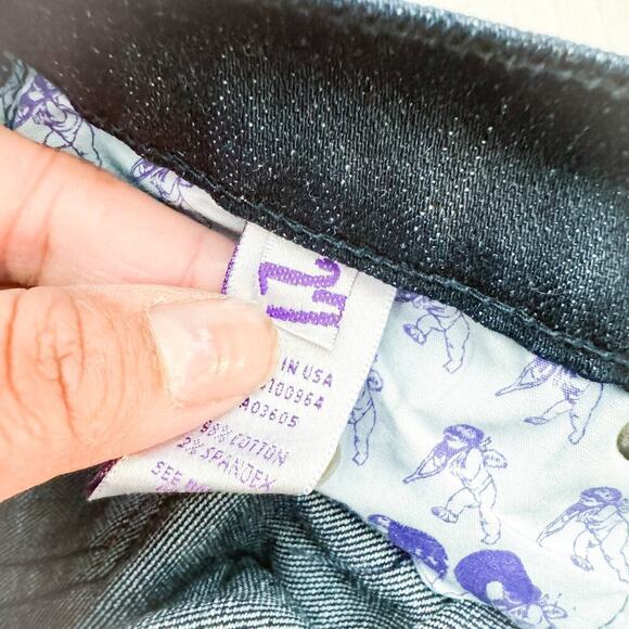 PRPS Bruised Never Broken Super Bee Wide Leg Flare Denim Jeans Size 27 - Picture 5 of 8